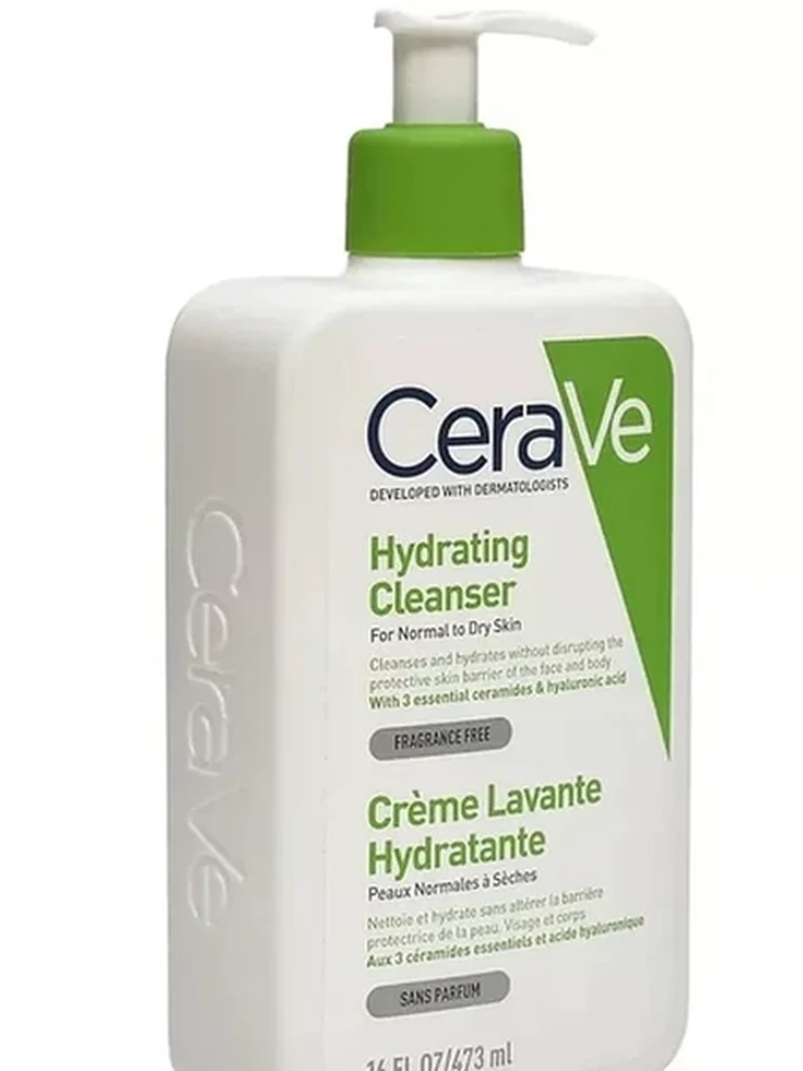 CERAVE Увлаж/Очищ крем-.гель для норм/сух кожи 473мл.