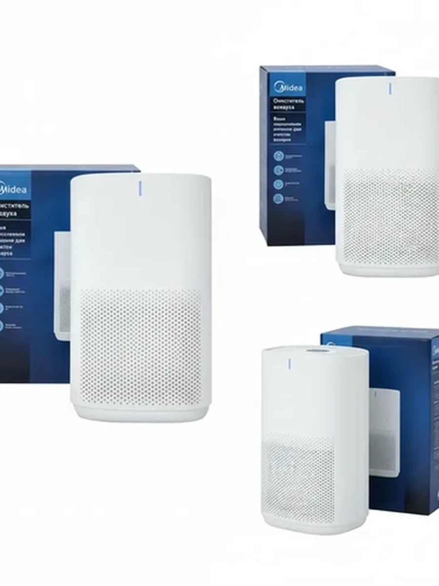Портативный очиститель воздуха Midea для дома и офиса с HEPA-фильтром