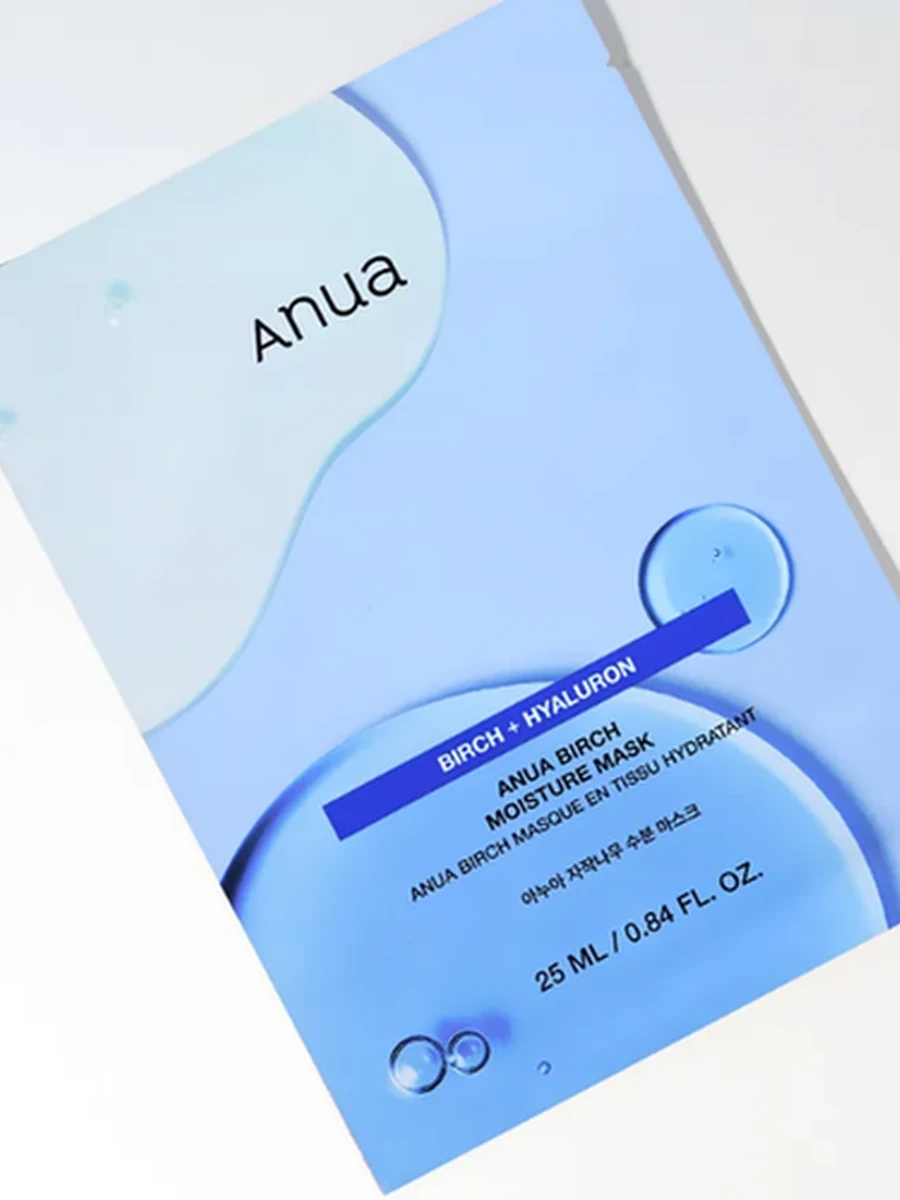 Anua Birch Moisture Sheet Mast увлажняющая тканевая маска с березовым соком