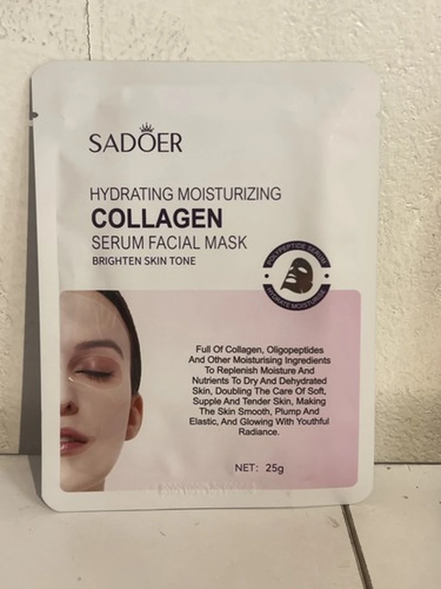 SADOER Collagen Serum Facial Mask — Магия коллагена для сияния вашей кожи