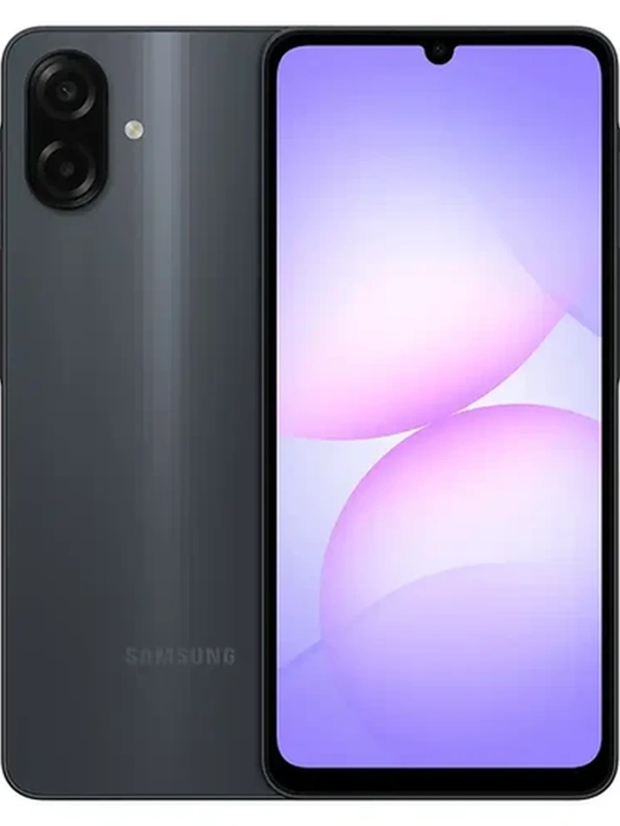Смартфон Samsung A075 (А07) 4+64Gb 4G Black (с адаптером)