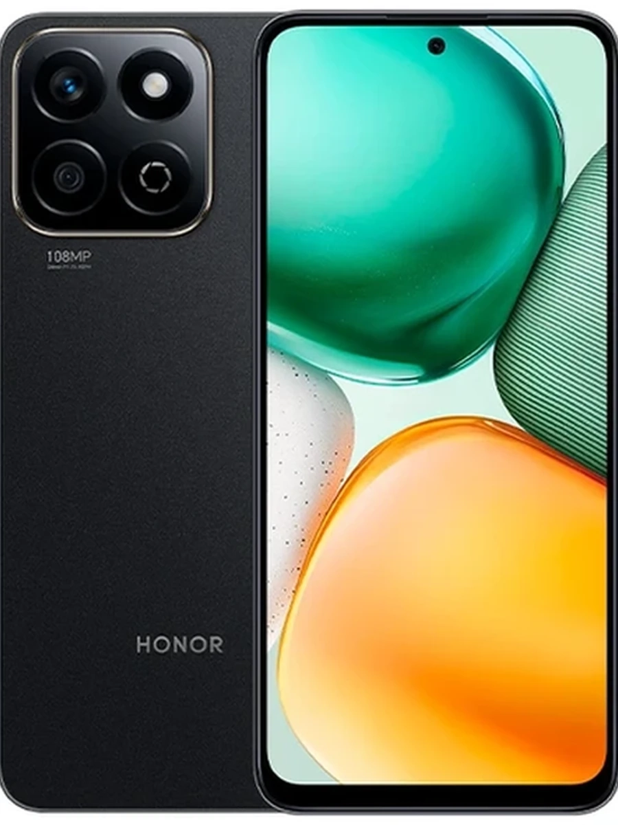Смартфон HONOR X7c RU NFC 6/128GB  Midnight Black