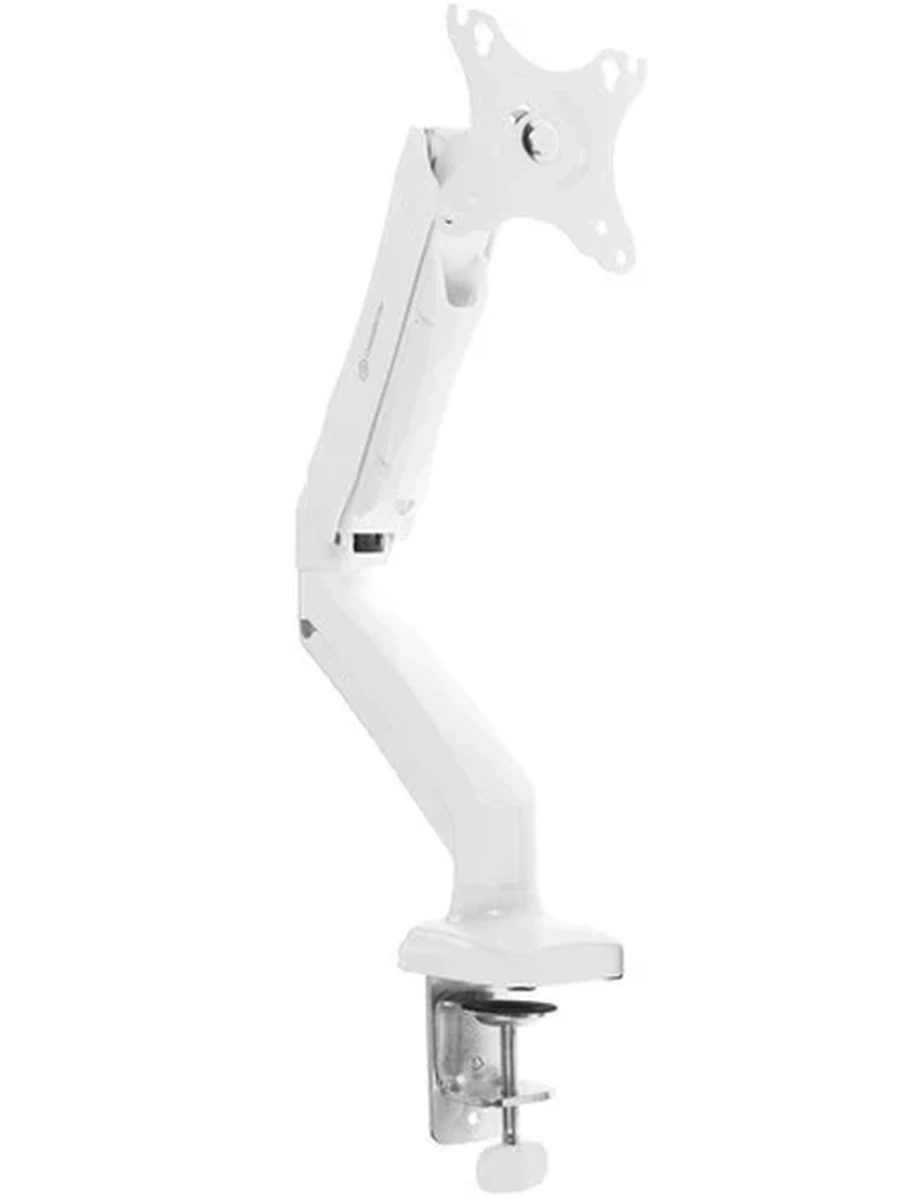 Кронштейн для LCD/LED-мониторов ONKRON G80 [13"-32"; 1 монитор; макс 100x100; Накл. -45°/90°; Пов. 360°; 8 кг; газлифт; белый]