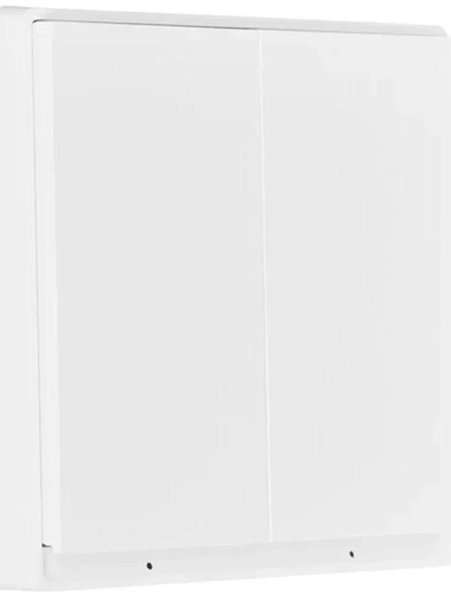 Умный настенный выключатель AQARA E1 QBKG39LM [без нейтрали, 2 клавиши, Zigbee, белый]