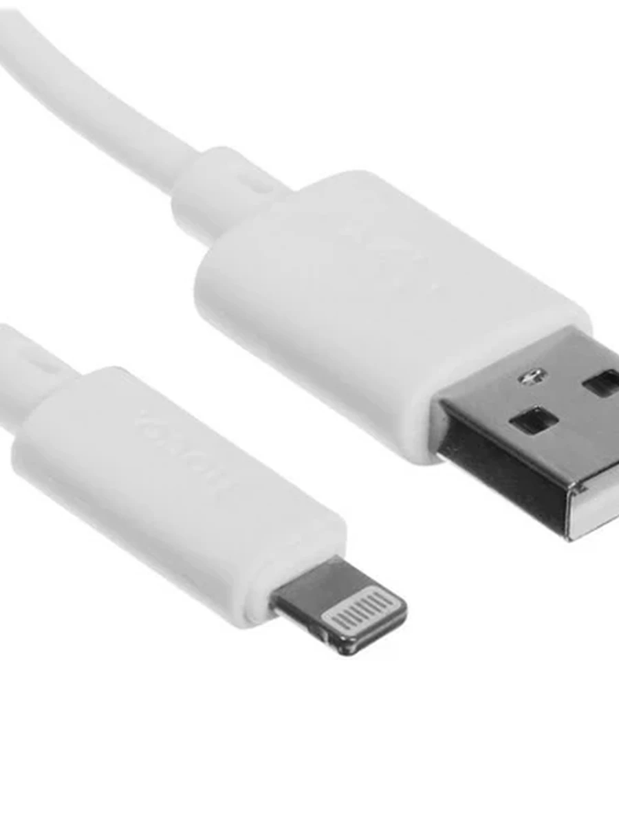 Дата-кабель USB 2.4A для Lightning 8-pin Hoco X88 ПВХ 1м белый