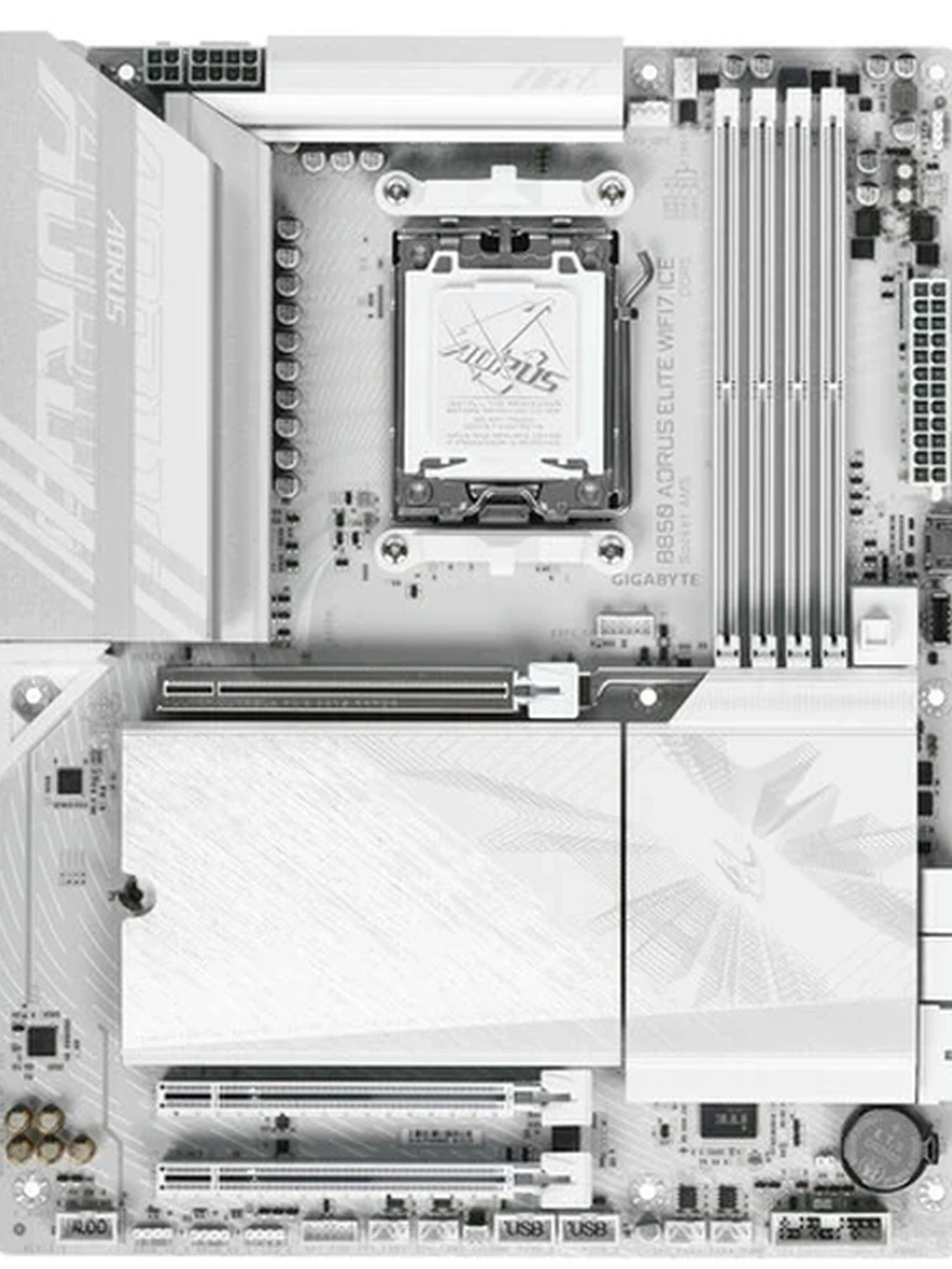 Плата Gigabyte AM5 B850 B850 A ELITE WF7 ICE