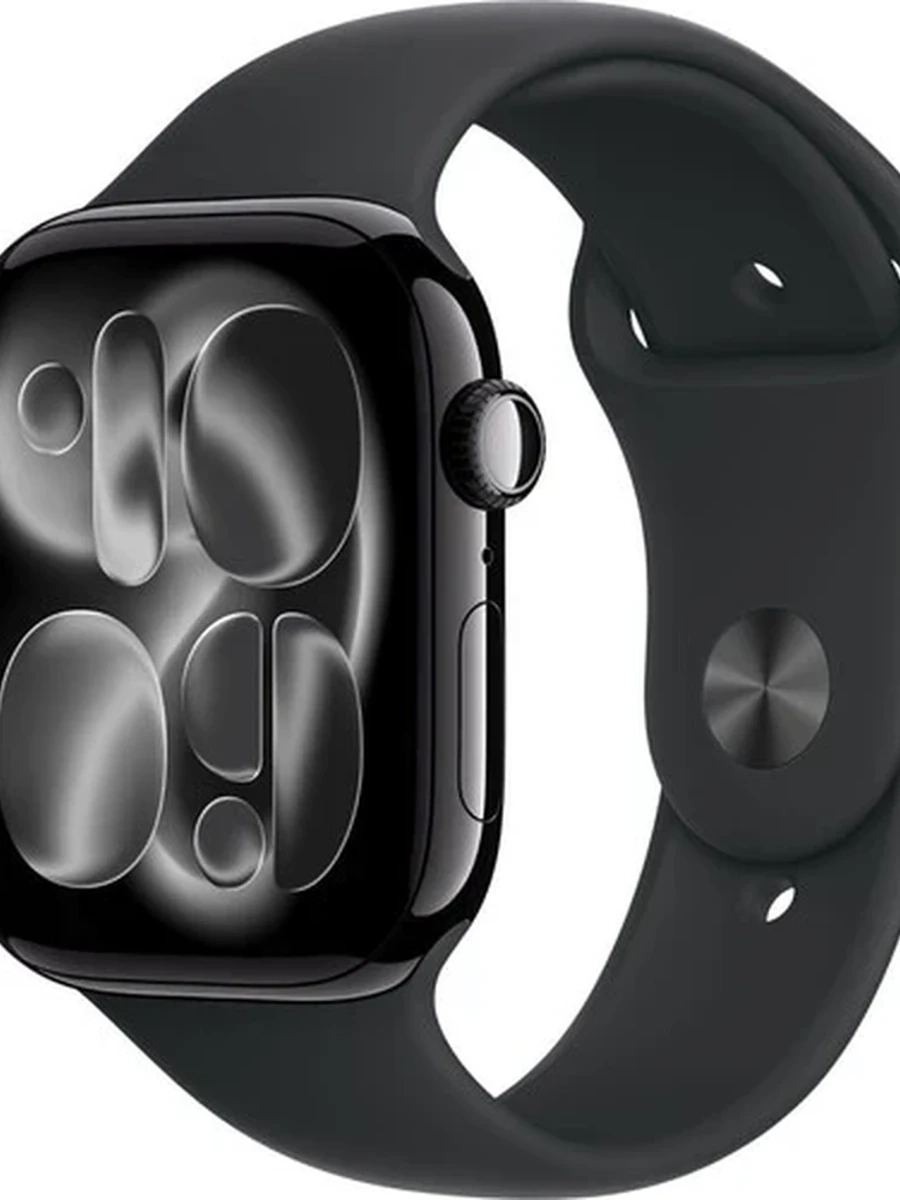 Смарт-часы Apple Watch 11 GPS 46mm Jet Black Aluminium Case with Black Sport Band - M/L