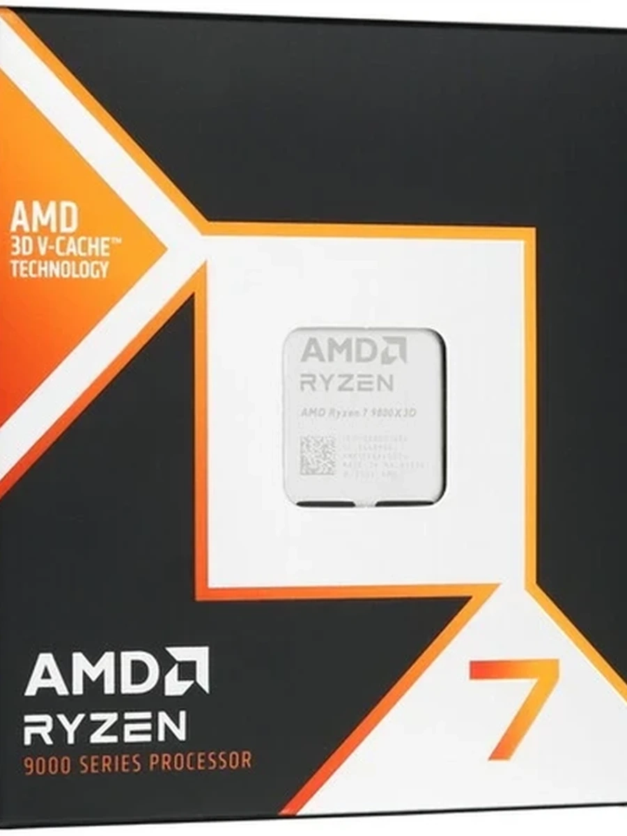 Процессор AMD Ryzen 7 9800X3D 4,7/5,2GHz, 8C/16T, 96Mb L3, DDR5-5600, GPU Radeon Graphics, TDP-120W, AM5, BOX [100-1000001084WOF]