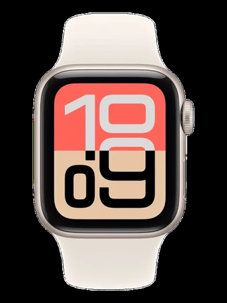 Apple Watch SE 3 GPS 44mm Starlight Aluminium Case with Starlight Sport Band - M/L