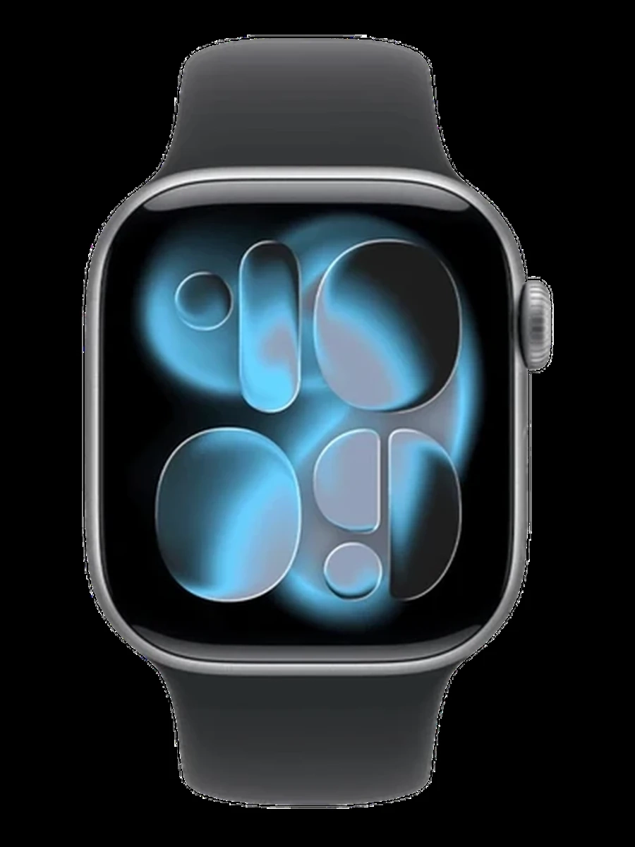 Apple Watch Series 11 GPS 42mm Space Grey Aluminium Case with Black Sport Band