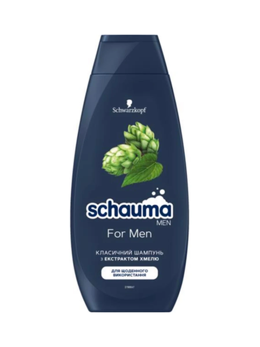 ШАМПУНЬ Д/ВОЛОС SCHAUMA MEN С ХМЕЛЕМ 400МЛ