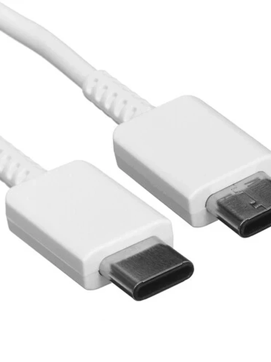 Кабель круглый Samsung USB Type-C - USB Type-C белый 1 м [3 А, 60 Вт]