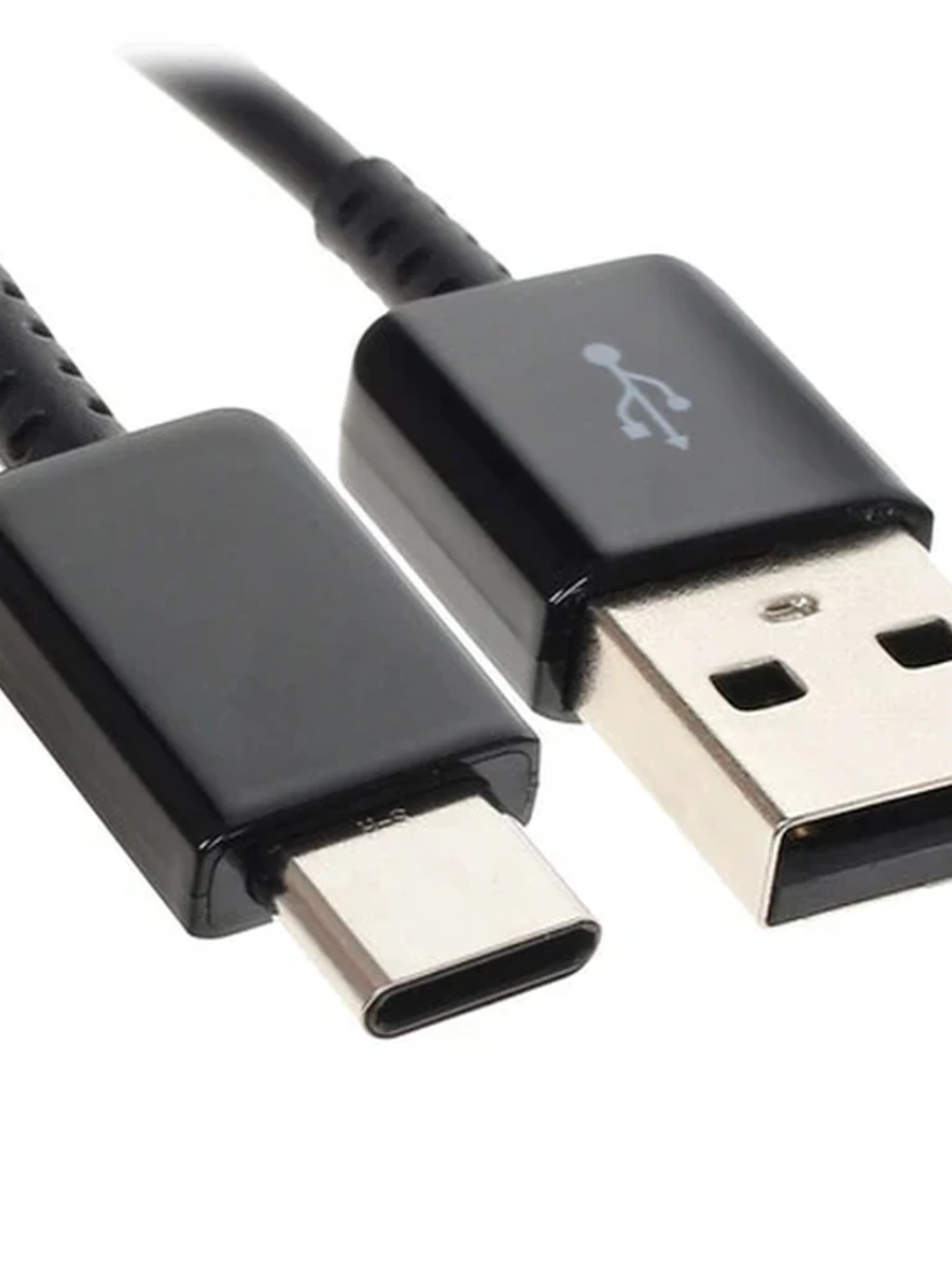 Кабель USB-C - USB 2.0 Samsung (1,5м, 2А, круглый, PVC оболочка, PVC коннектора, черный)