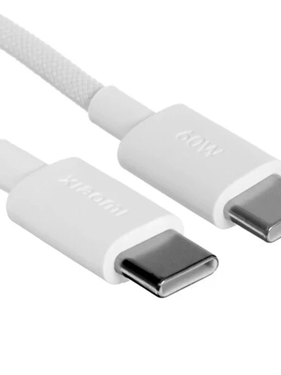 Кабель Xiaomi 3A Braided USB-C to USB-C Cable 1m, белый [L33020]