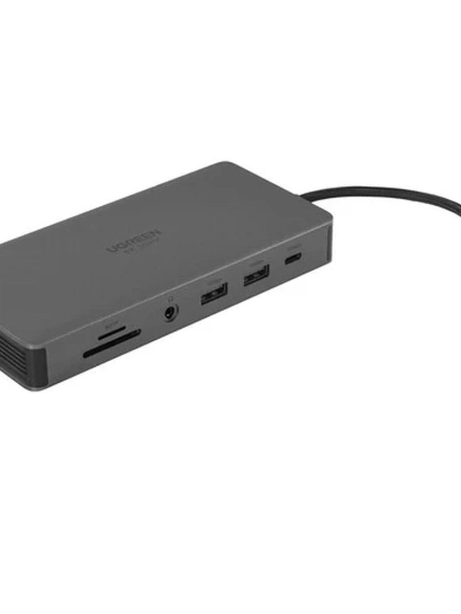 Док-станция UGREEN CM681 (15965) Revodok Pro 11-in-1 8K@30Hz 2*HDMI with PD Adapter - Gray