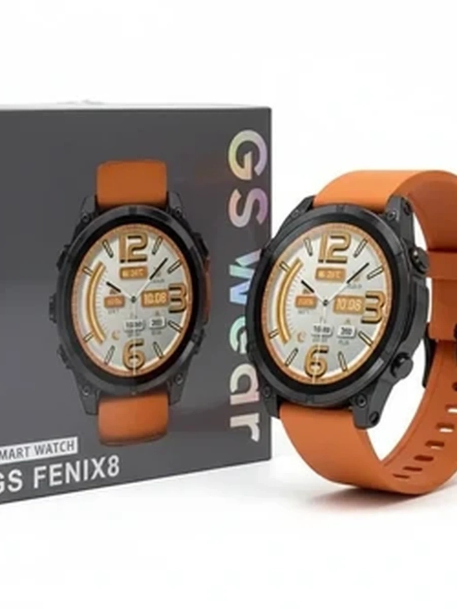 Спортивные умные часы GS Fenix 8 с фитнес-трекером и пульсометром