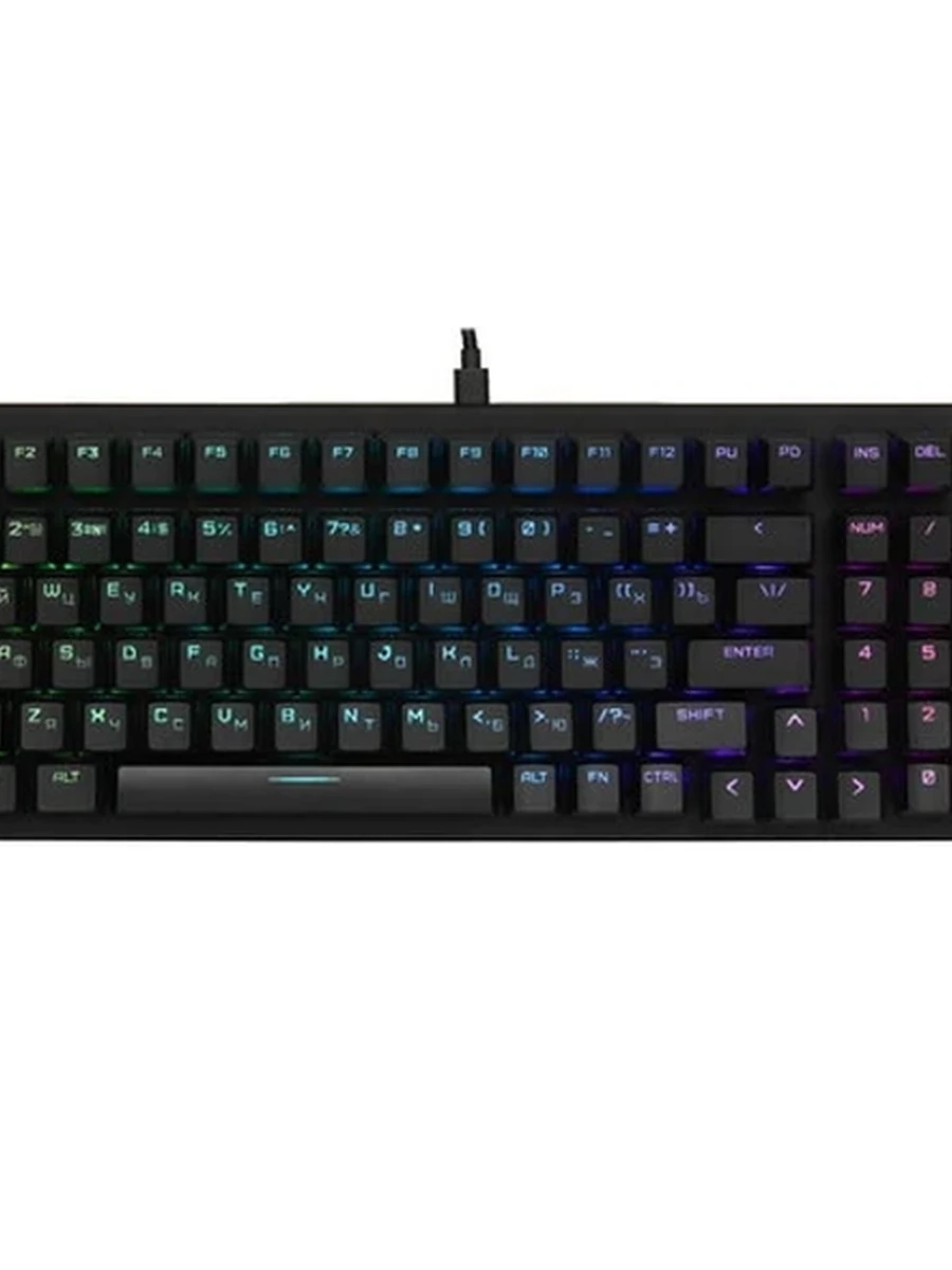 Клавиатура проводная ARDOR GAMING Blade 98 (AG-ODM-B98-Red-B) [механическая, Kailh Red V2, 98кл, PBT, RGB] Черная