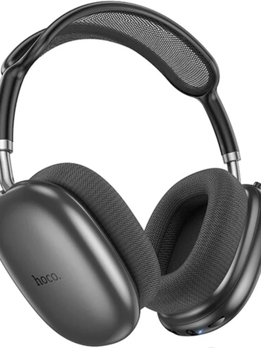 Наушники беспроводные hoco. W55 [охватывающие, микр., рег. громкости, Bluetooth 5.4, темно-серый]
