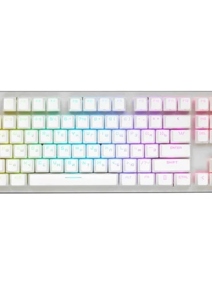 Клавиатура проводная ARDOR GAMING Blade PRO V2 (AG-ODM-B87-Red-W) [механическая, Kailh Red V2, 87кл, PBT, RGB] Белая