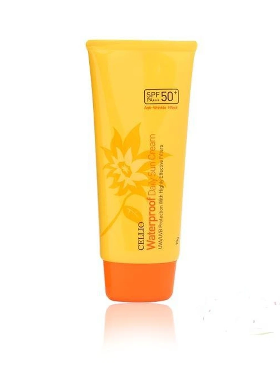 Солнцезащитный крем для лица Cellio Waterproof daily sun cream SPF 50+ PA+++ -