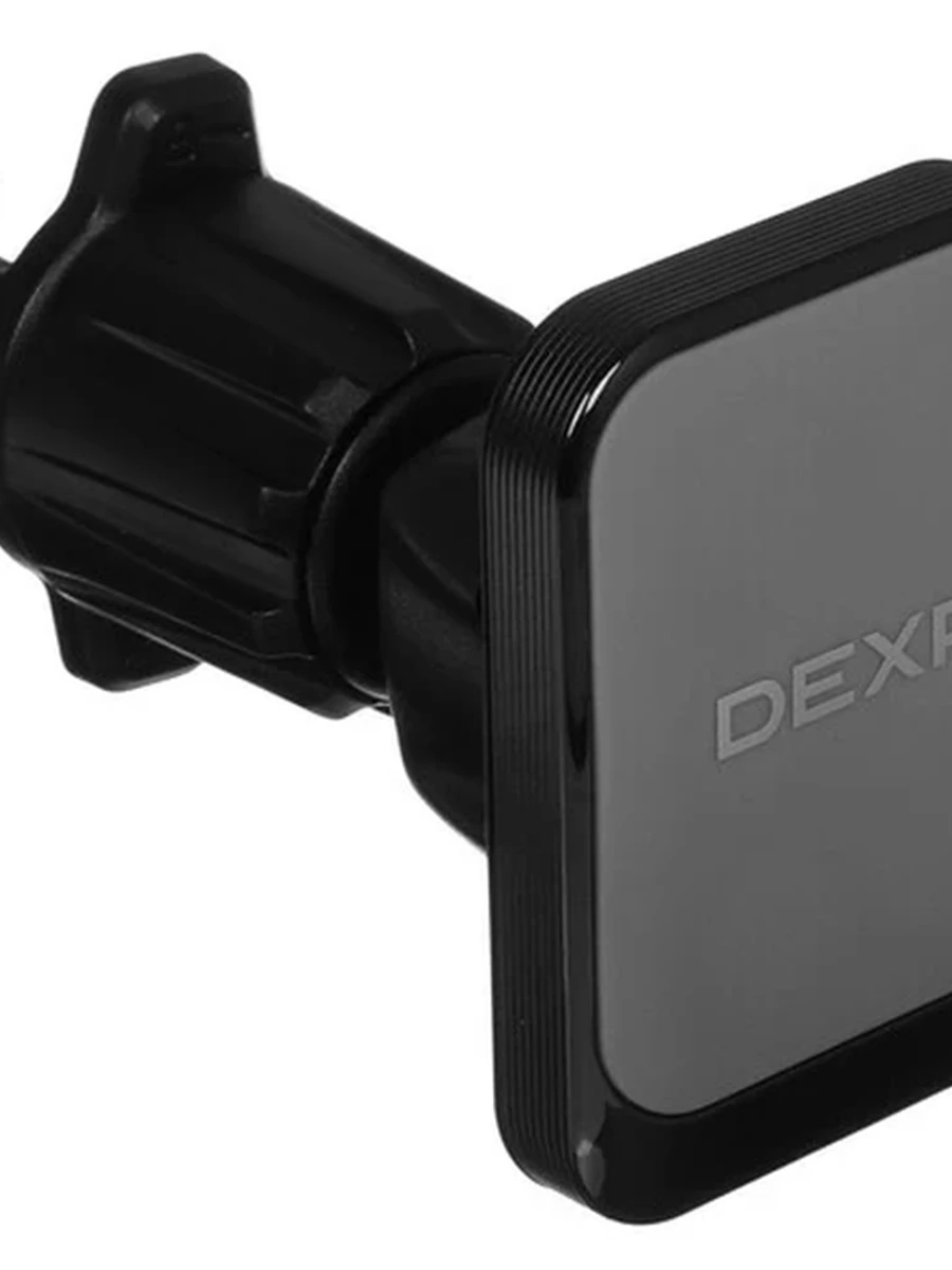 Автомобильный держатель DEXP I01-AV6S [подвижная штанга, крепление на вентиляционную решетку, магнит, пластик, черный]
