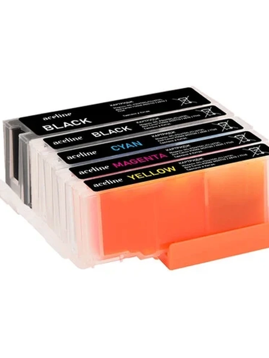 Набор картриджей Aceline (Canon PGI-470/CLI-471 XL) для PIXMA MG5740/6840/7740 Multi Pack (Совм.)