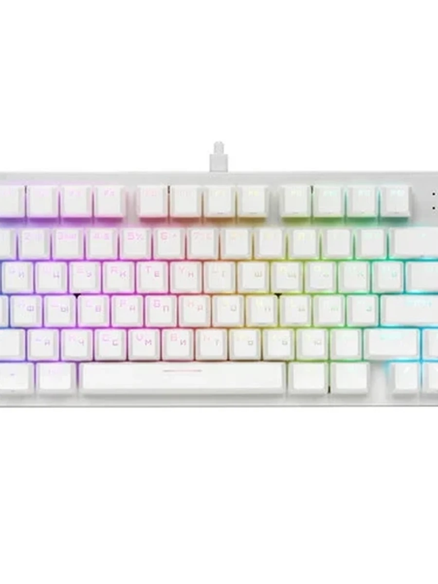 Клавиатура проводная ARDOR GAMING Blade 75 (AG-ODM-B75-Red-W) [механическая, Kailh Red V2, 80кл, PBT, RGB] Белая