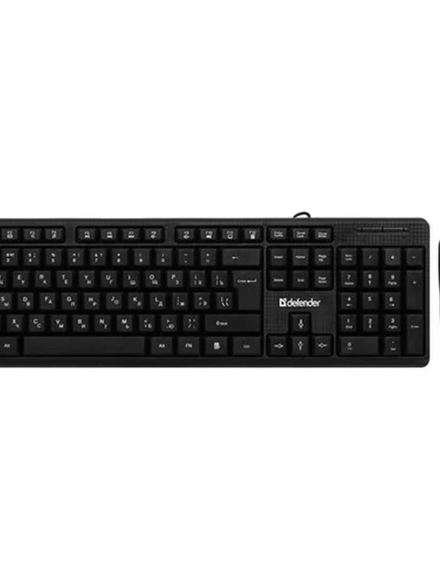 Клавиатура+мышь проводная Defender LINE C-511 [мембранная, 104 кл., Silent, USB] Black