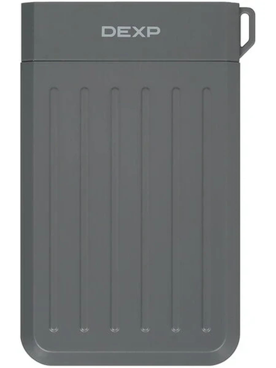 Внешний бокс DEXP 2,5" (M25C3-GY)[USB 3.1 gen 1, Type C, пластик, серый]