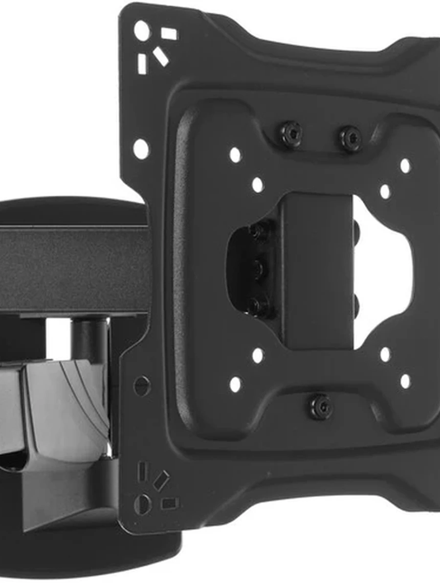 Кронштейн для ТВ DEXP EN-42TS-2 [200х200; Н+П+2; Наклон -15°/10°; Поворот 90°; Раст. от стены 67-395 мм; До 35 кг; 13"-42"; Черный]