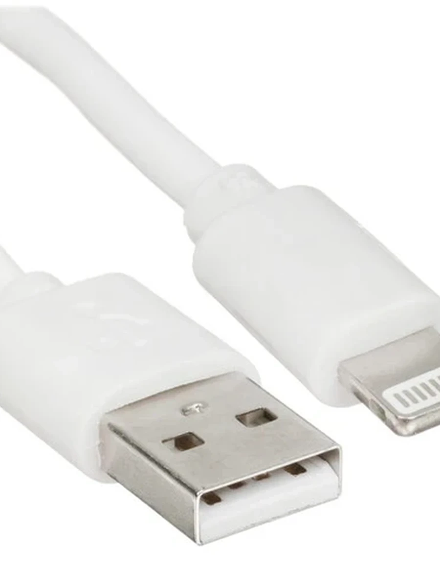 Кабель 8pin - USB 2.0 Aceline ( 1,5м, 2А, Круглый, PVC оболочка, PVC коннектора, Белый)[FD82A0PP15RWHC]