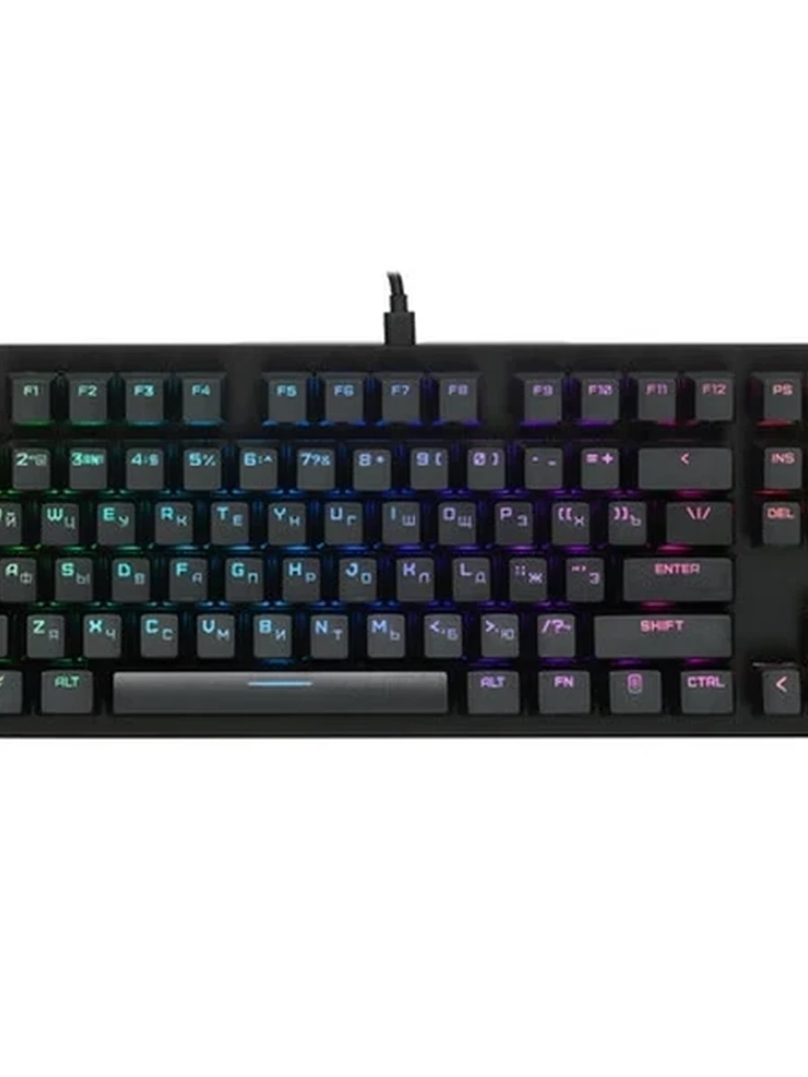 Клавиатура проводная ARDOR GAMING Blade PRO V2 (AG-ODM-B87-Red-B) [механическая, Kailh Red V2, 87кл, PBT, RGB] Черная