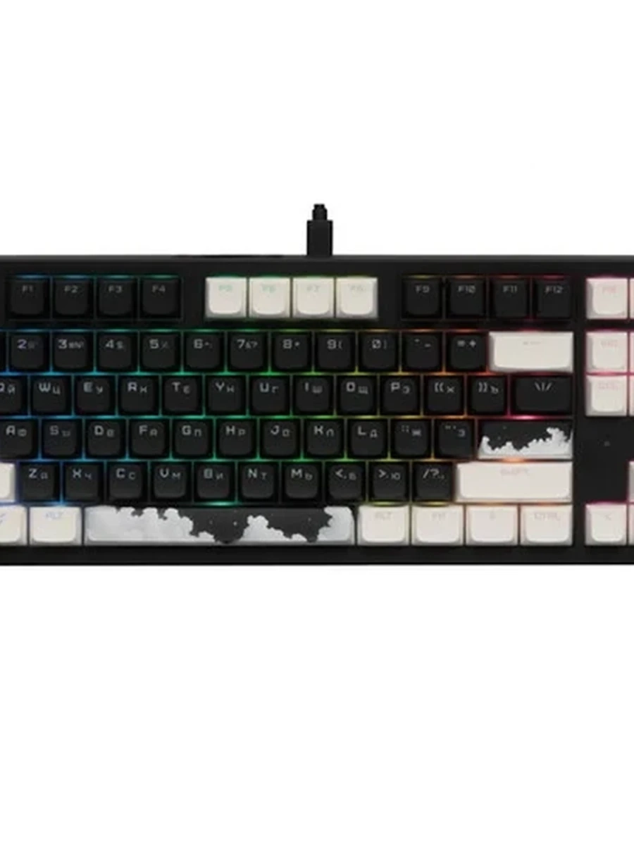 Клавиатура проводная ARDOR GAMING Dreamy (AG-ZD-DR87AR-HS-DI-B) [ARDOR RED, 87кл, Double Injection, PBT, RGB, hot swap] Черный