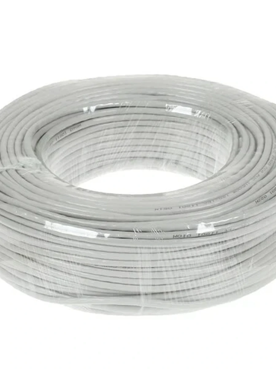 Кабель DEXP [Витая пара U/UTP/4 пары/0,48 mm/CCA/кат. 5е/однож./Indoor/100 m/box/(Серый)] [TPUUTP100G]