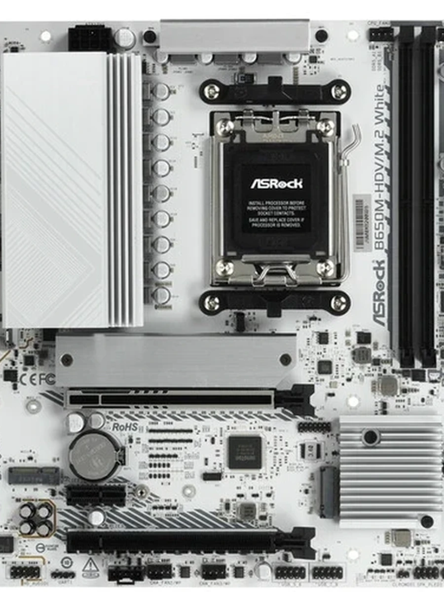 Плата ASRock AM5 B650 B650M-HDV/M.2 WHITE