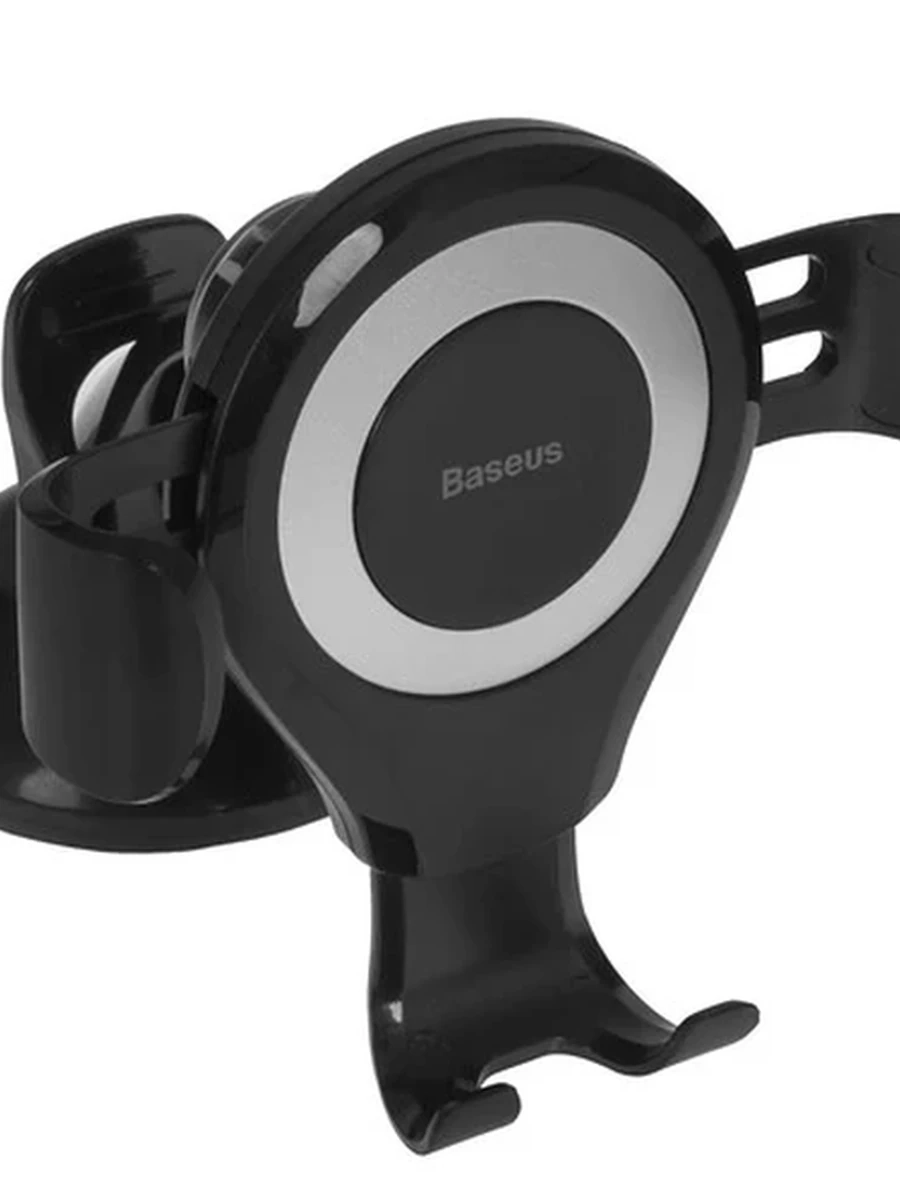 Держатель автомобильный Baseus Osculum Type Gravity серебристый [для смартфона, установка держателя - присоска, вращение на 360 градусов]