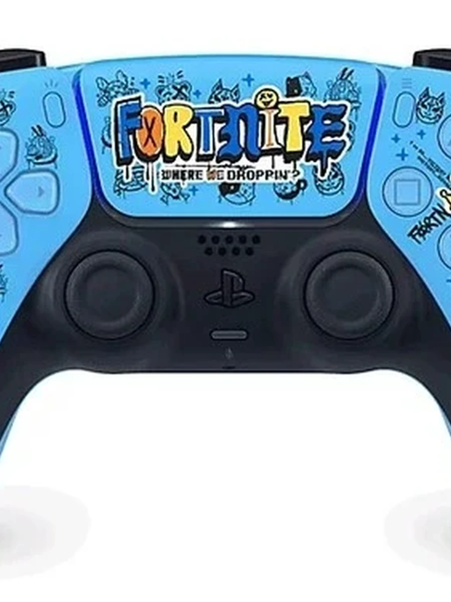 Геймпад беспроводной DualSense Fortnite Limited Edition [для PS5, цвет голубой] ПИ