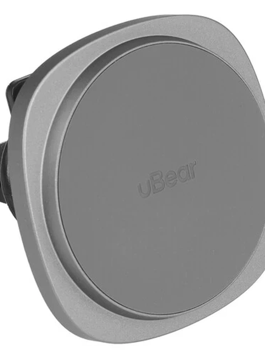 Держатель автомобильный uBear Way серый [для смартфона, установка держателя - зажим / клипса, вращение на 360 градусов]