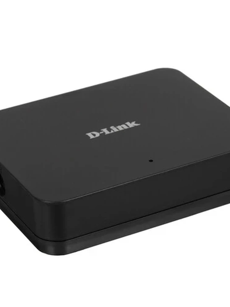 Коммутатор D-Link DGS-1005A/G [неуправляемый, настольный, 100 Мбит/сек, 1000 Мбит/сек, 5 port, пластик, черный]