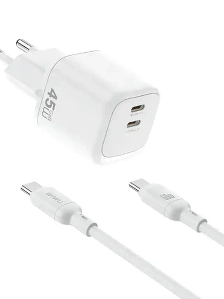 Зарядное устройство Wiwu Cube Fast Charger + Cable Combo Wi-G025