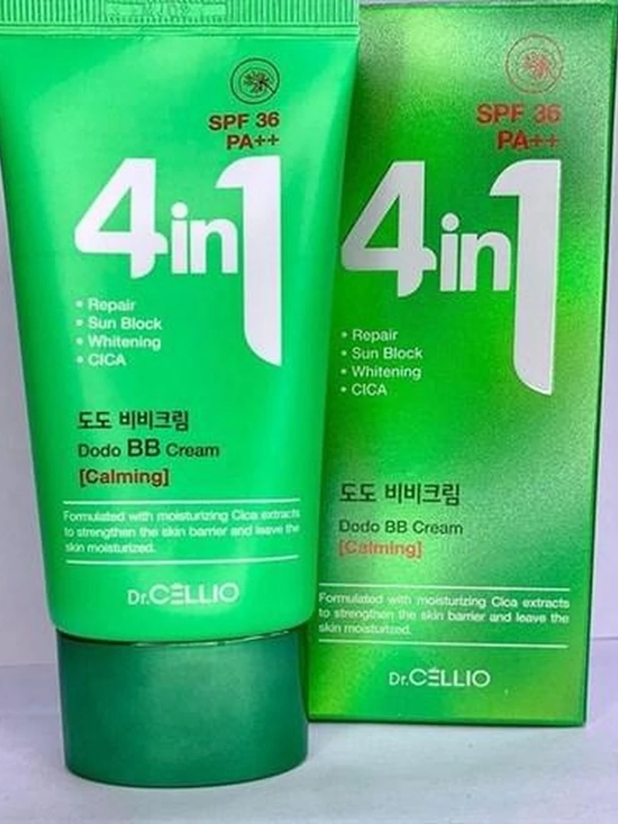 Бб крем для лица с центеллой Dr Cellio 4 In 1 Dodo