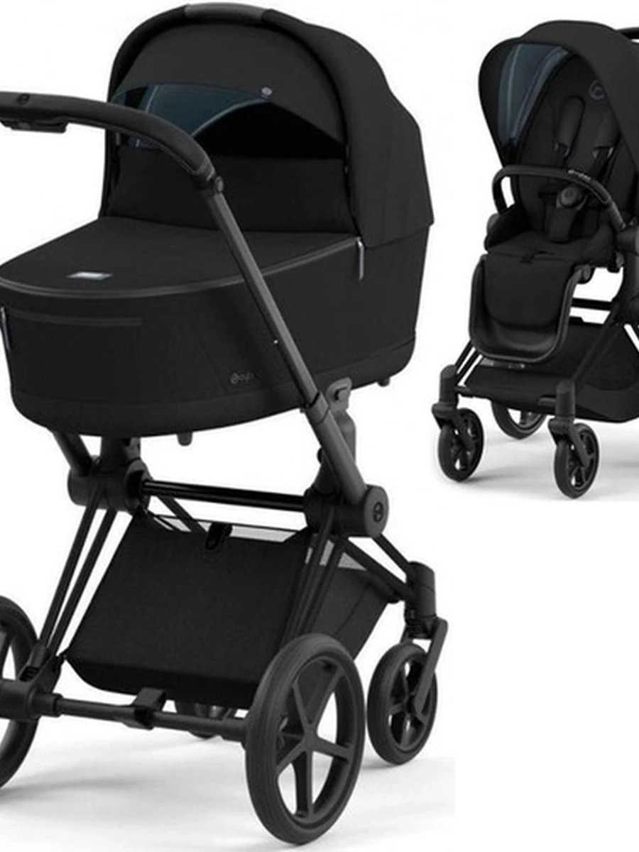 Cybex Priam 4.0 коляска 2 в 1 Sepia Black шасси Matt Black