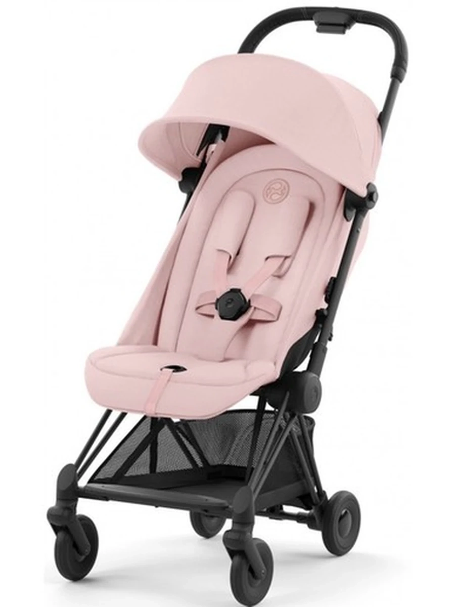 Cybex Coya Peach Pink шасси matt black прогулочная коляска