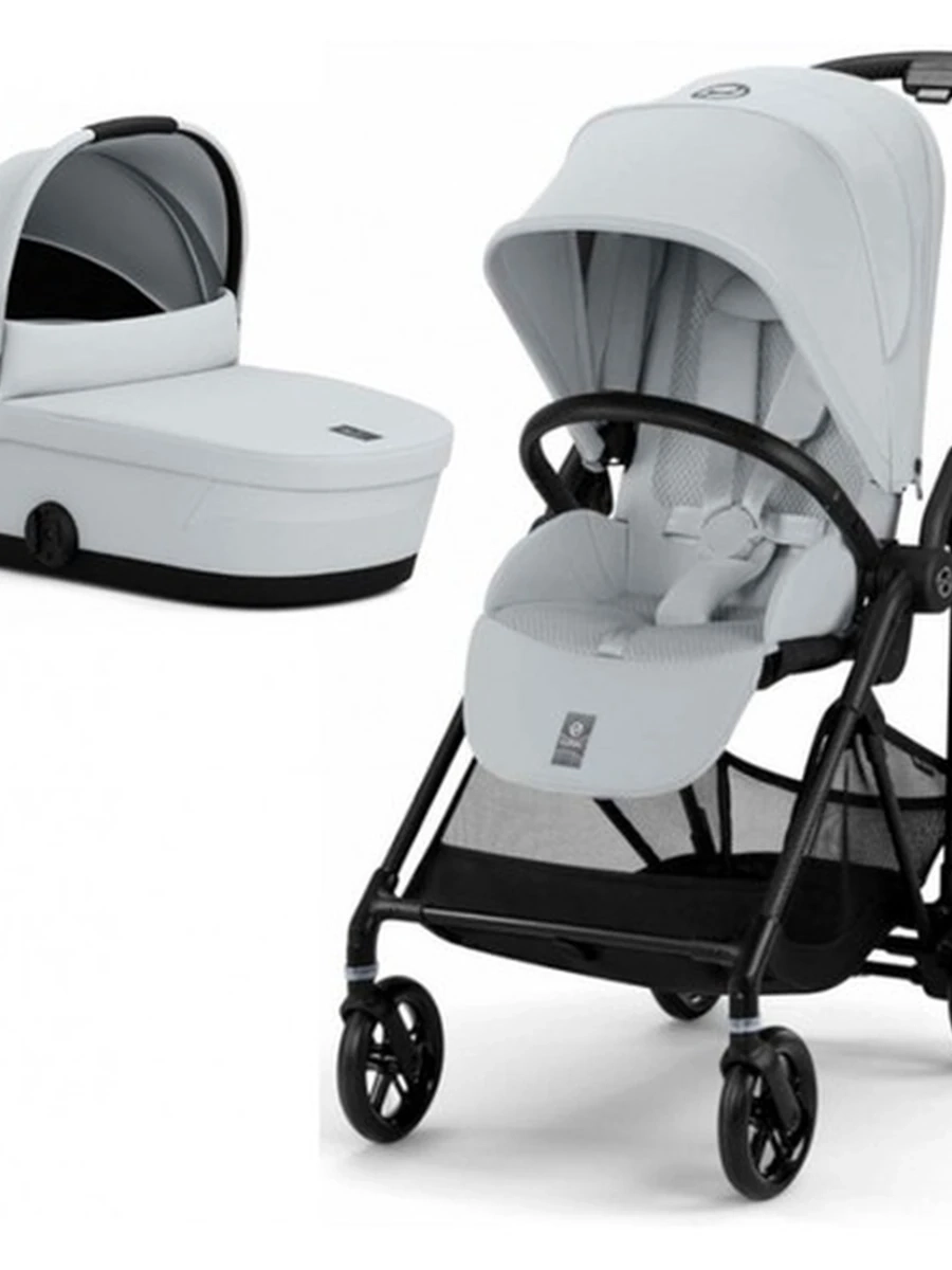 Коляска Cybex Melio 2 в 1 Carbon Fog Grey