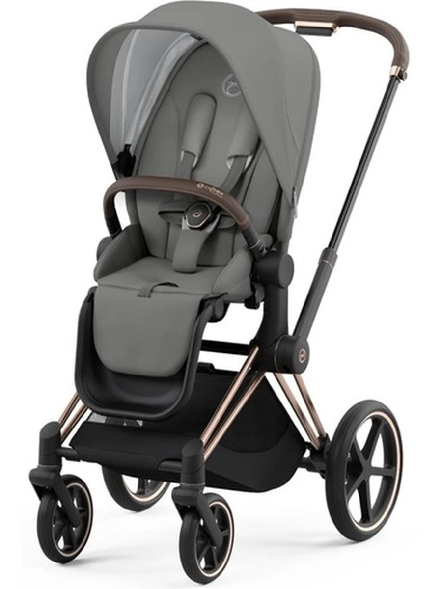 Cybex Priam 4.0 коляска  Mirage Grey шасси Rosegold