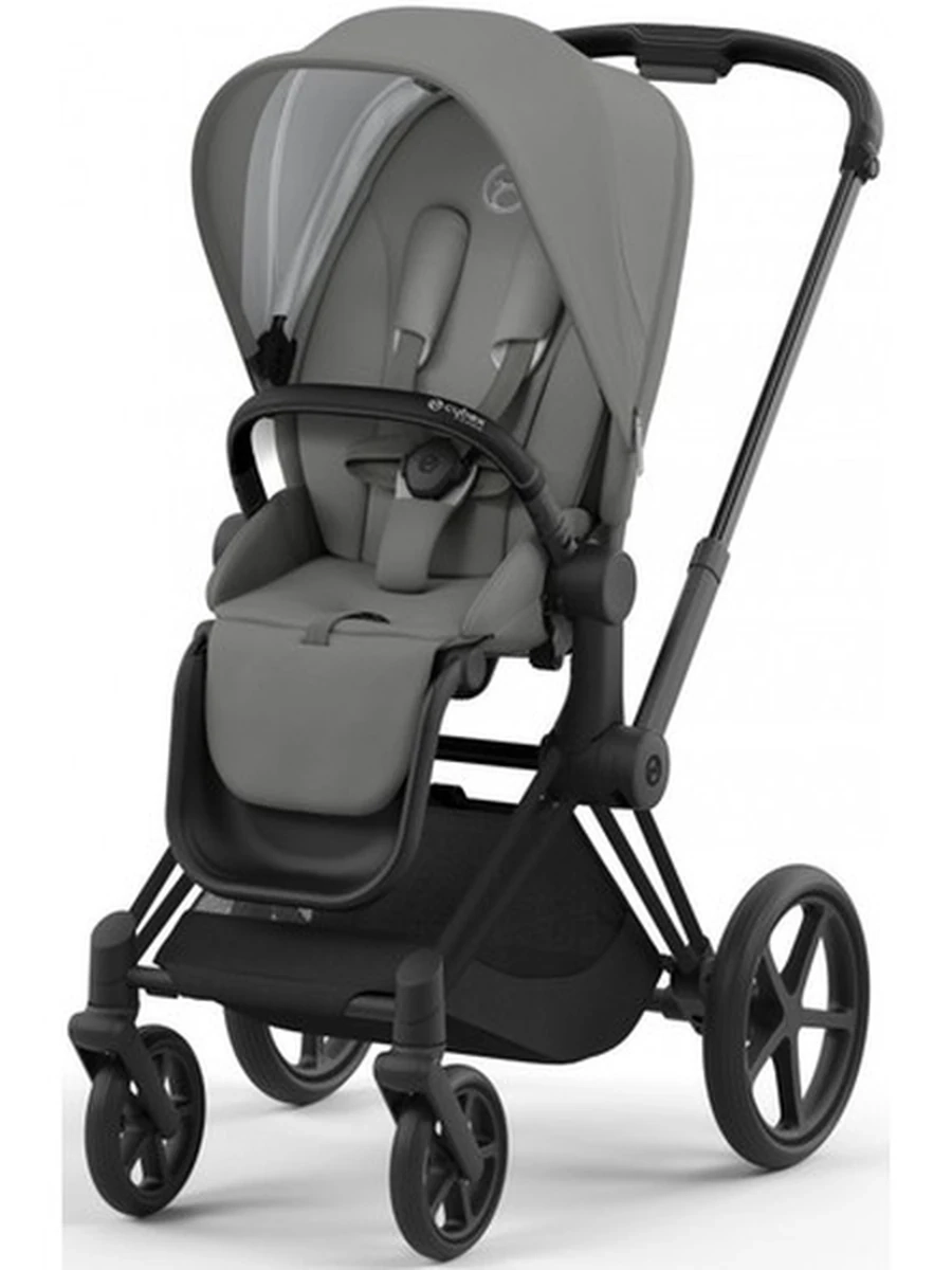 Cybex Priam 4.0 коляска Mirage Grey шасси Matt Black