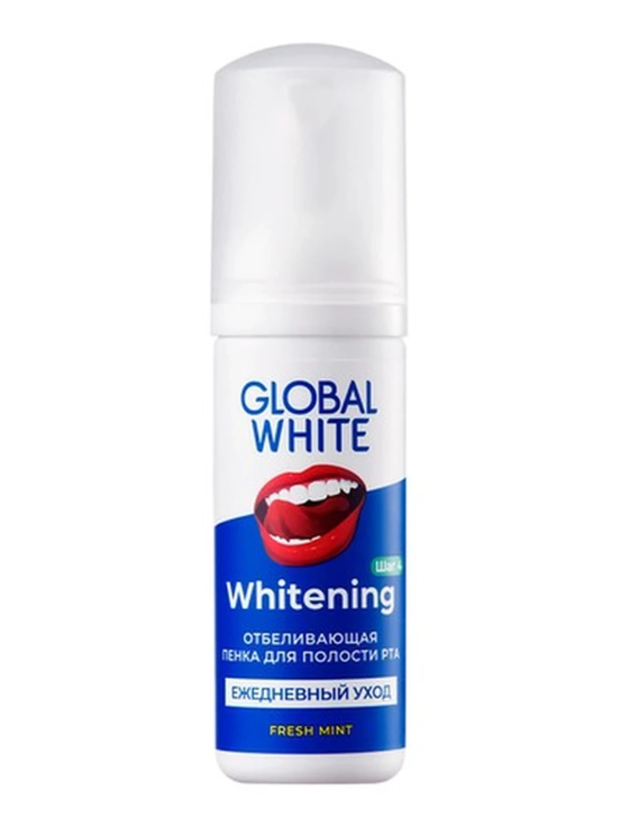 Отбеливающая пенка GLOBAL WHITE Свежая мята, 50 мл