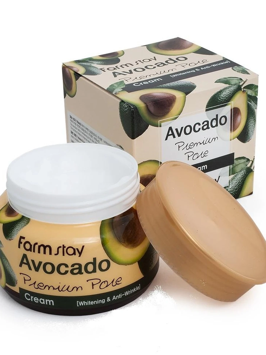 Отбеливающий лифтинг — крем на основе экстракта авокадо 100 гр FarmStay Avocado Premium Pore Cream