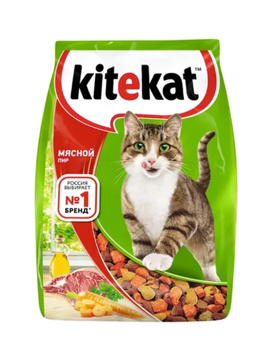 Корм Kitekat мясной пир 350гр