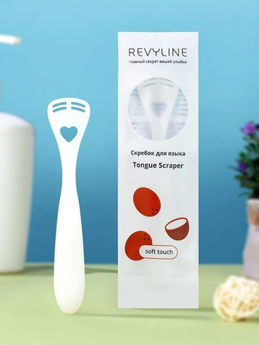 Revyline Скребок для языка Белый